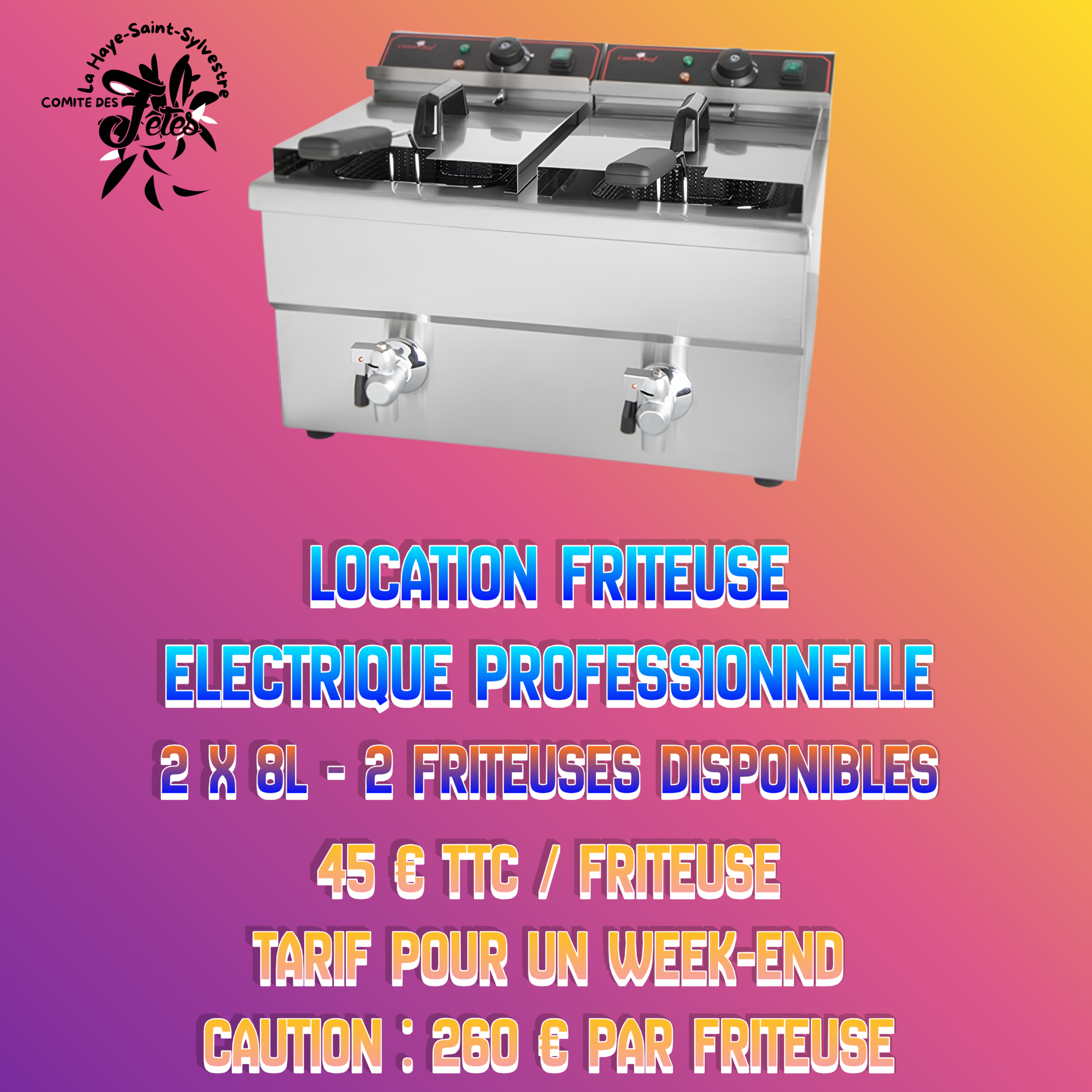 Location de friteuses